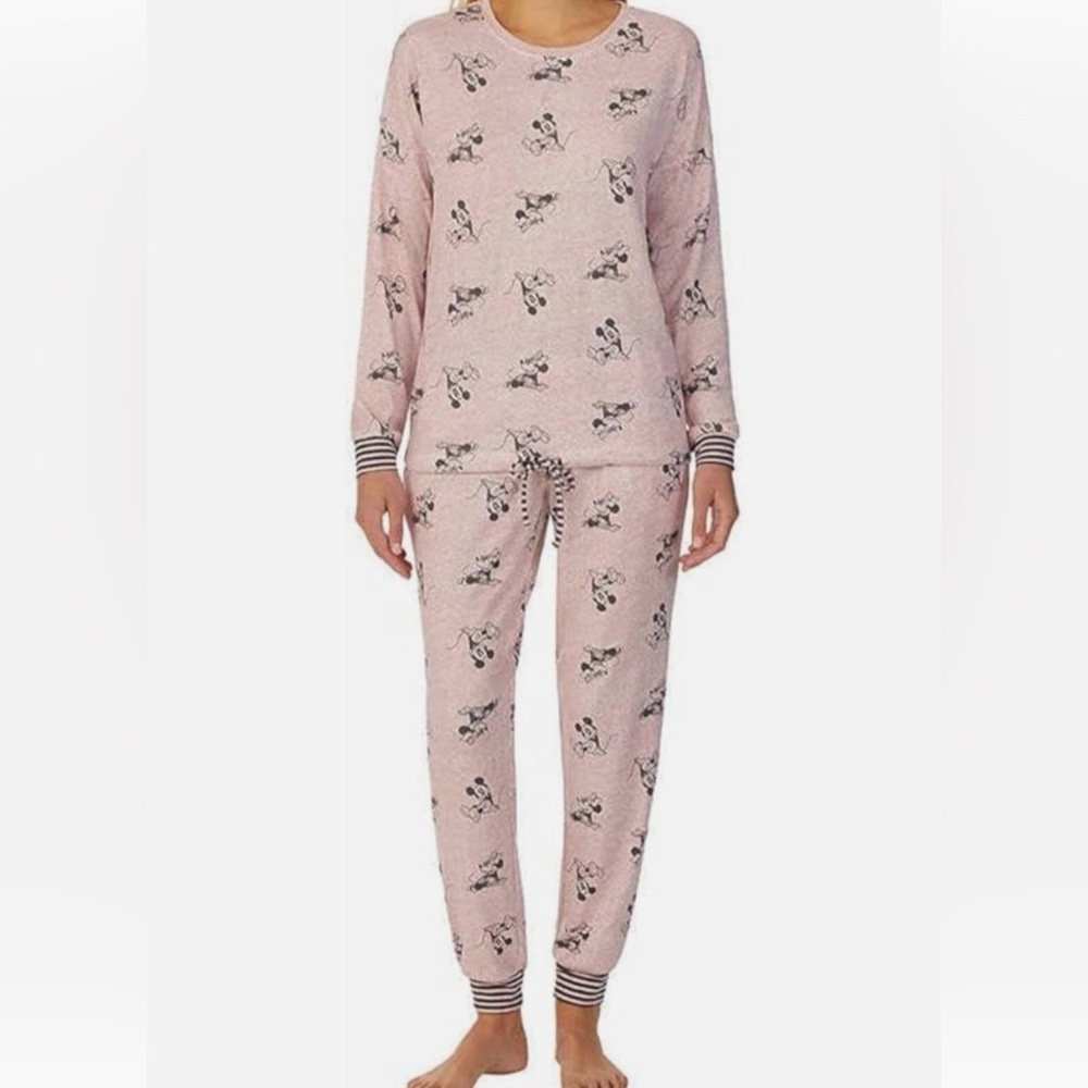✨Disney Mickey & Minnie Pink Pajama set - M